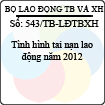 Thông báo 543/2013/TB-LĐTBXH