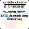 Công văn 727/2013/BHXH-BT