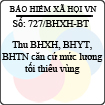 Công văn 727/2013/BHXH-BT