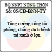 Công điện 05/CĐ-BNN-TY