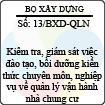 Công văn 13/BXD-QLN