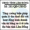 Quyết định 281/2013/QĐ-UBND