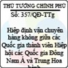 Quyết định 357/2013/QĐ-TTg