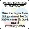 Công văn 684/BNN-TY