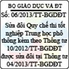 Thông tư 06/2013/TT-BGDĐT