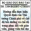 Công văn 1384/BGDĐT-CTHSSV