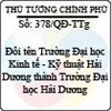 Quyết định 378/2013/QĐ-TTg