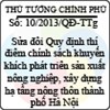 Quyết định số 10/2013/QĐ-TTg