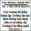 Công văn 1788/VPCP-KGVX