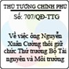 Quyết định số 707/QĐ-TTG