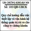 Quyết định 105/2013/QĐ-UBCK