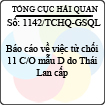 Công văn 1142/TCHQ-GSQL