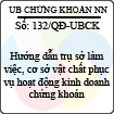 Quyết định 132/2013/QĐ-UBCK