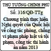 Quyết định 316/QĐ-TTg