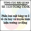 Công văn 1125/TCHQ-TXNK