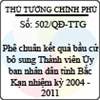 Quyết định số 502/QĐ-TTG