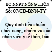 Công điện 07/CĐ-BNN-TY