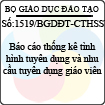 Công văn 1519/BGDĐT-CTHSSV