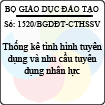 Công văn 1520/BGDĐT-CTHSSV