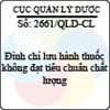 Công văn 2661/QLD-CL