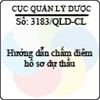 Công văn 3183/QLD-CL