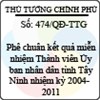 Quyết định số 474/QĐ-TTG