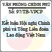 Thông báo 97/TB-VPCP