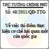 Quyết định số 48/2011/QĐ-TTG