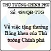 Quyết định số 484/QĐ-TTG