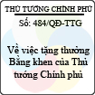 Quyết định số 484/QĐ-TTG