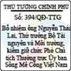 Quyết định số 394/QĐ-TTG