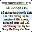 Quyết định số 394/QĐ-TTG