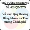 Quyết định số 463/QĐ-TTG