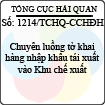 Công văn 1214/TCHQ-CCHĐH