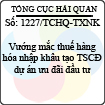 Thông báo 1277/TB-TCHQ