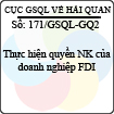 Công văn 171/GSQL-GQ2