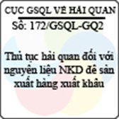 Công văn 172/GSQL-GQ2