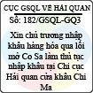 Công văn 182/GSQL-GQ3