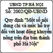 Quyết định 2002/2013/QĐ-UBND