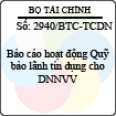 Công văn 2940/BTC-TCDN