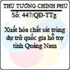 Quyết định 447/2013/QĐ-TTg