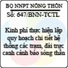 Công văn 647/BNN-TCTL