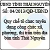Quyết định 04/2013/QĐ-UBND của UBND tỉnh Thái Nguyên