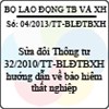 Thông tư 04/2013/TT-BLĐTBXH