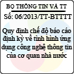 Thông tư 06/2013/TT-BTTTT