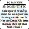 Thông tư 26/2013/TT-BTC
