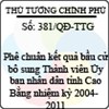 Quyết định số 381/QĐ-TTG