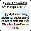 Quyết định 453/2013/QĐ-LĐTBXH