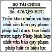 Quyết định 476/2013/QĐ-BTC