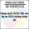 Công văn 678/TCT-CS